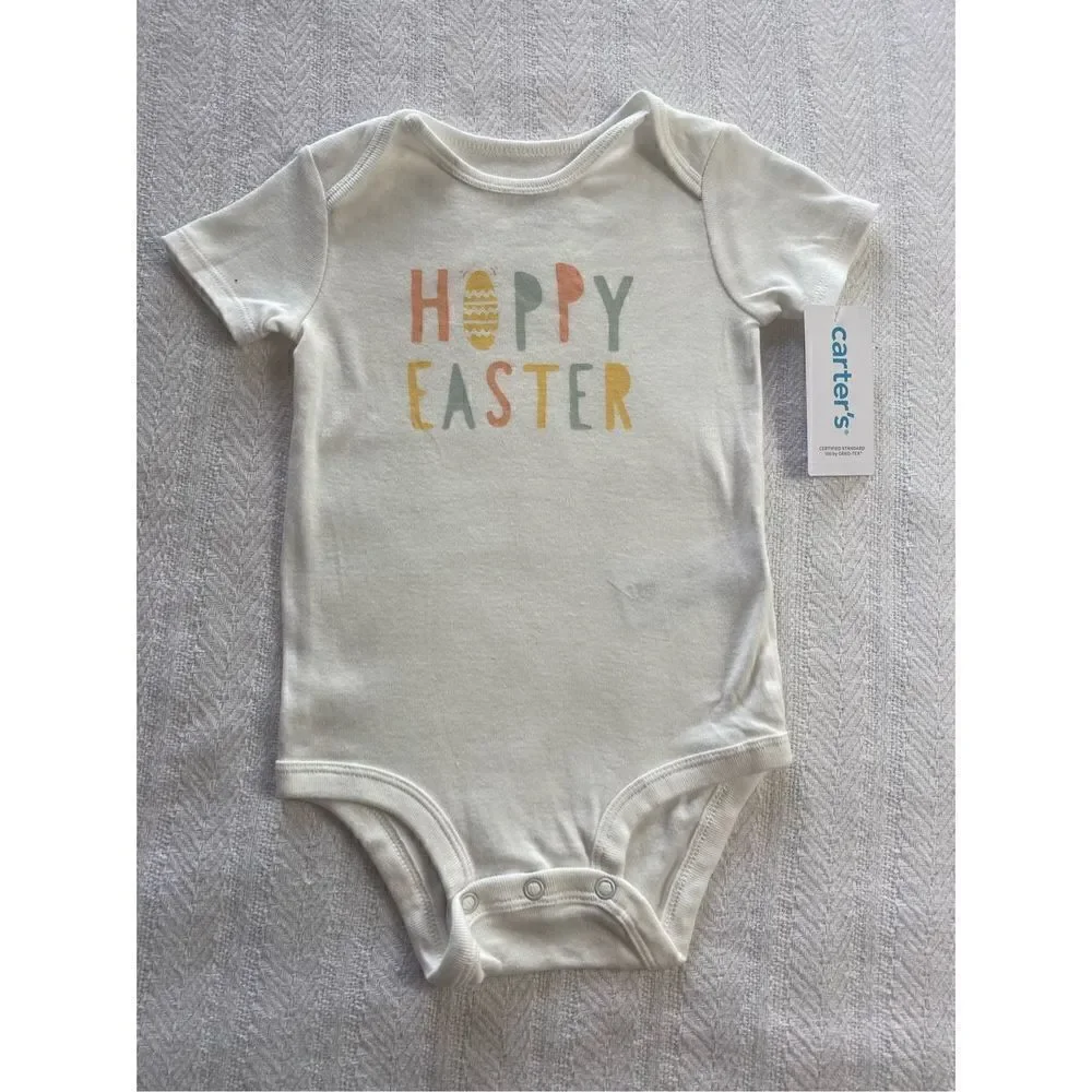 CARTER’S BABY BOY 18M Hoppy Easter Bodysuit and Pants Set